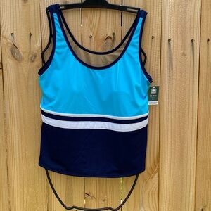 L.L Bean Sun blocking Swim wear tankini top